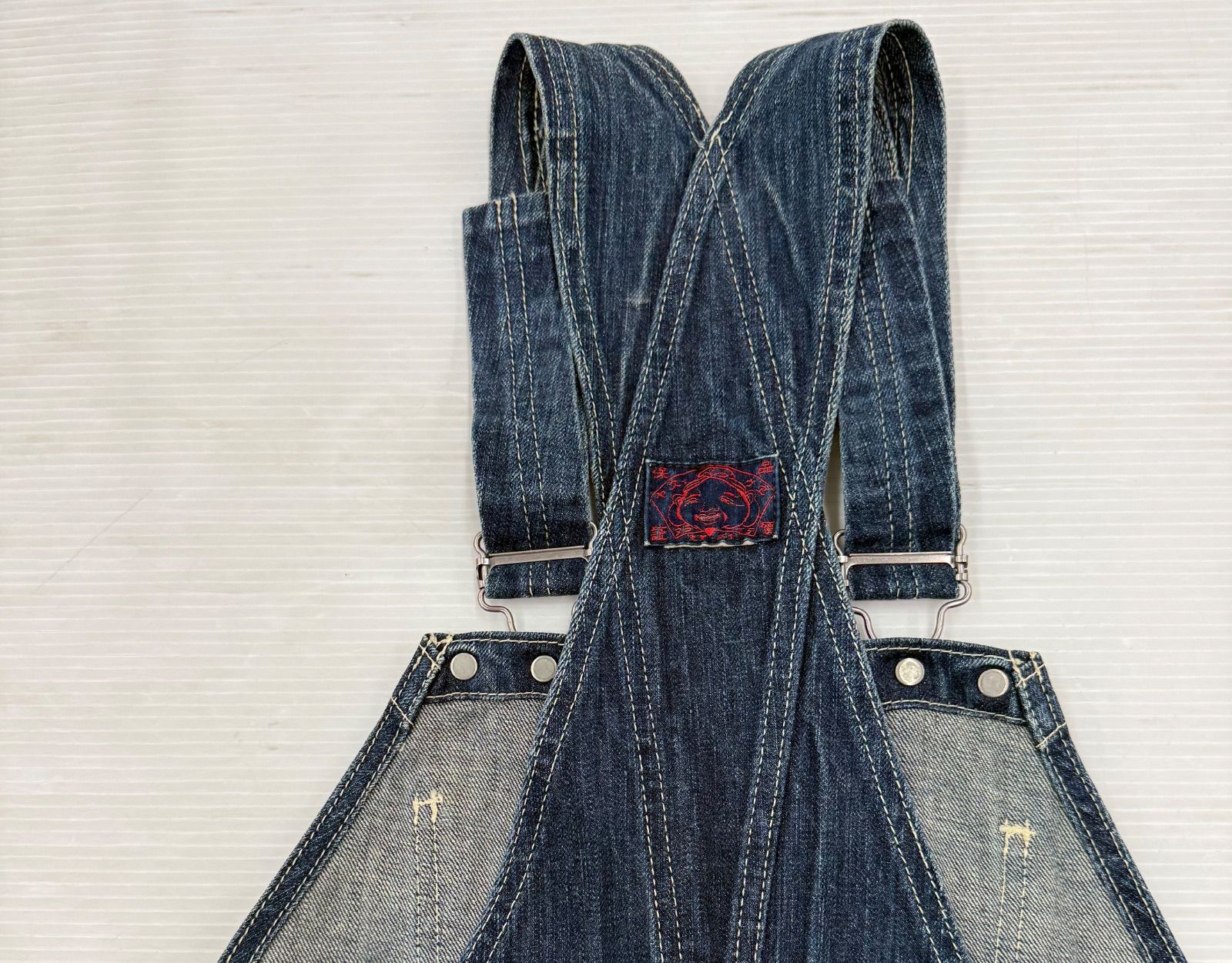 EVISU エヴィス オーバーオール 赤文字タグ サロペット カモメペイント
