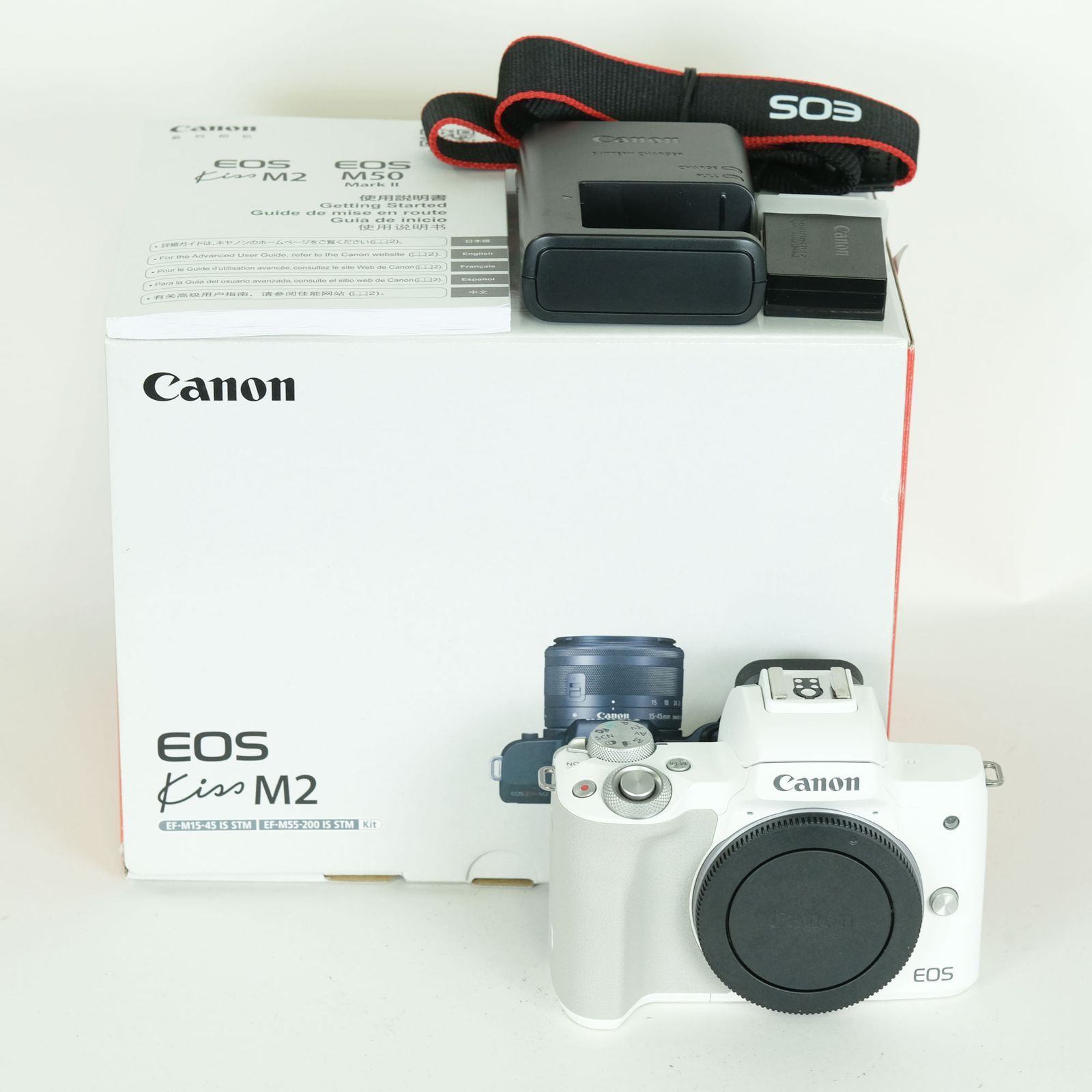 美品] Canon EOS Kiss M2 [ボディ ホワイト] | Canon EF-Mマウント