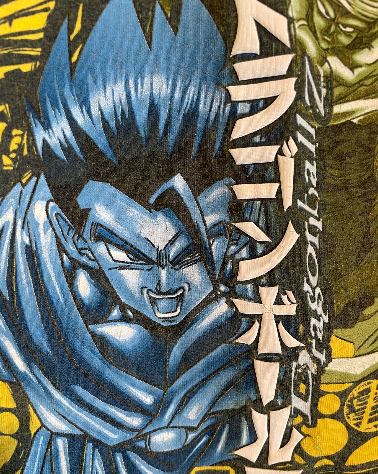 Dragon Ball Z ©2001 print T-shirt (FUNimation / Olaes Design, yellow, M) 12