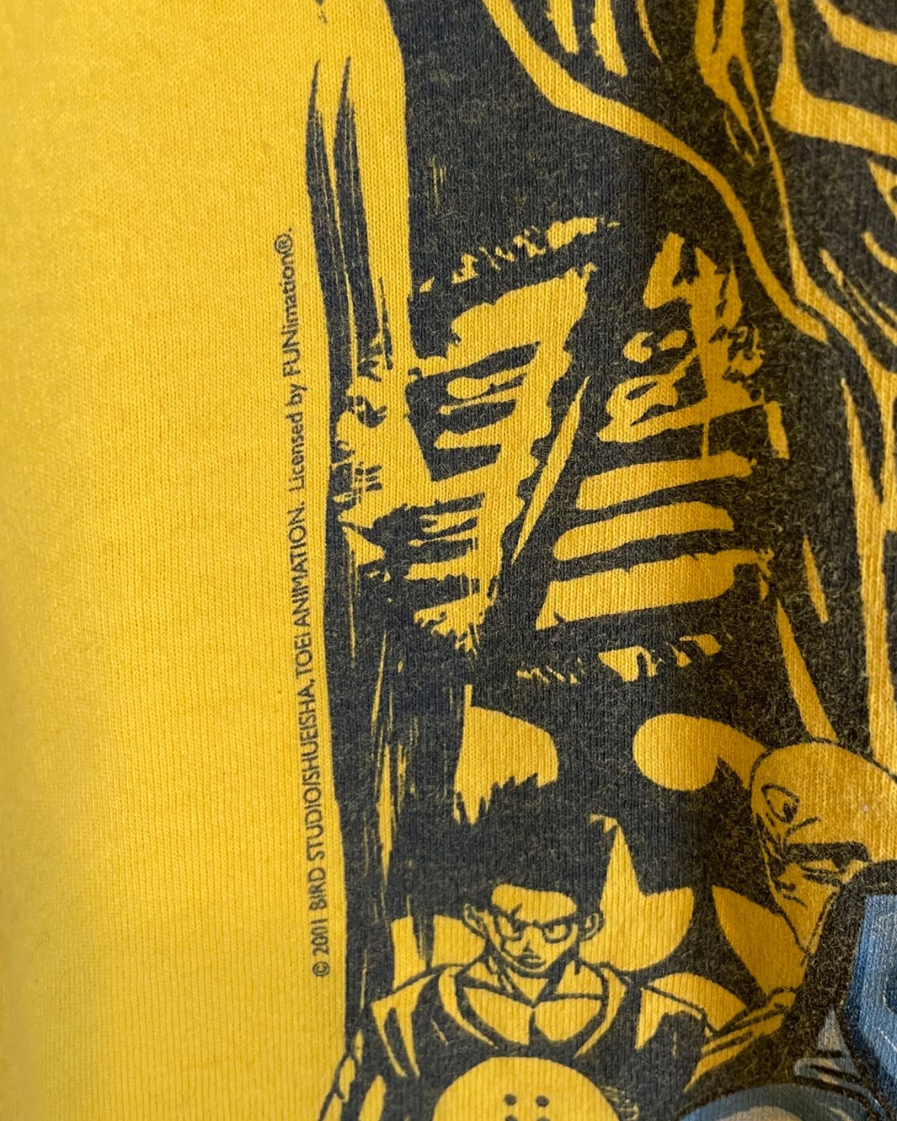 Dragon Ball Z ©2001 print T-shirt (FUNimation / Olaes Design, yellow, M) 8