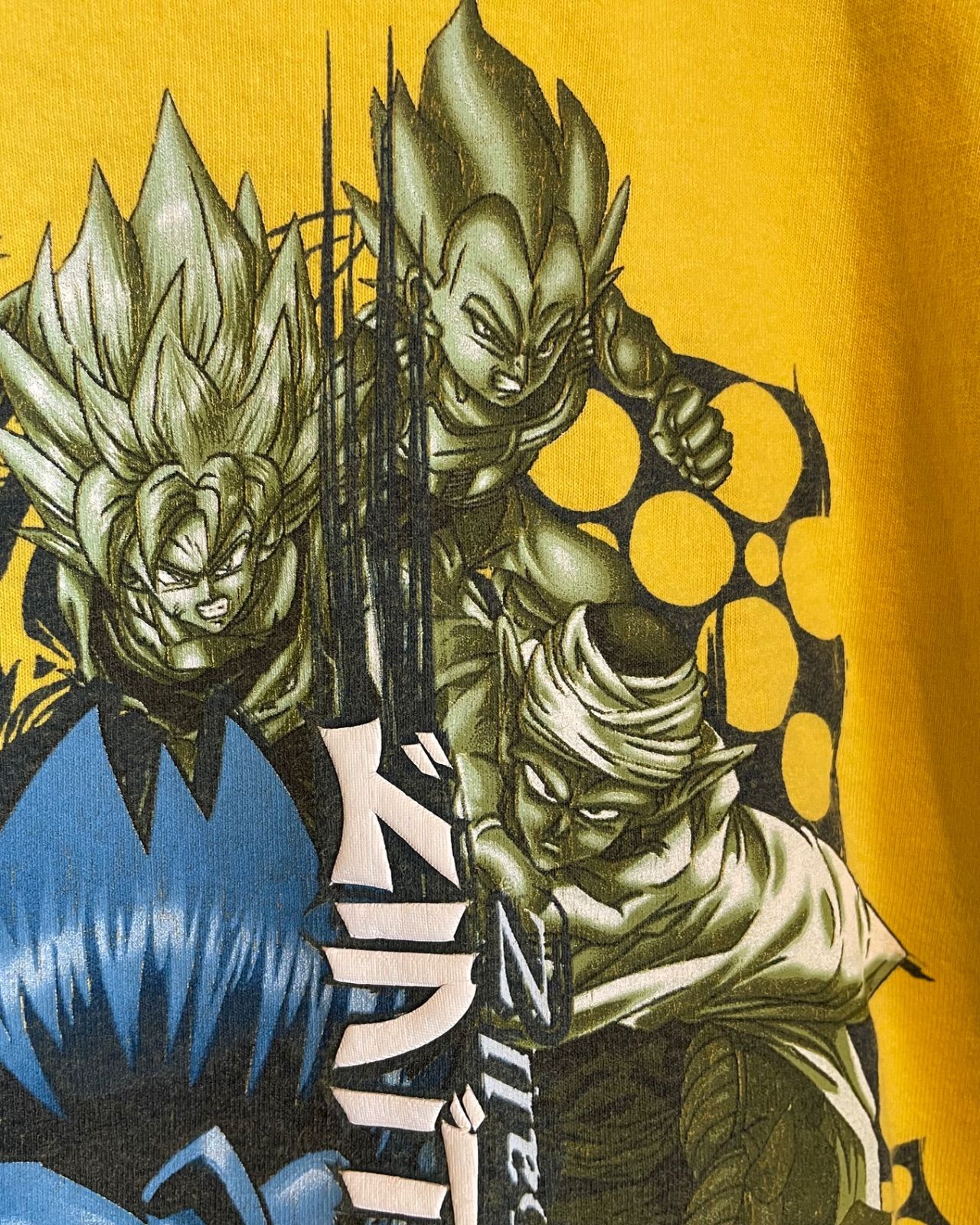 Dragon Ball Z ©2001 print T-shirt (FUNimation / Olaes Design, yellow, M) 11