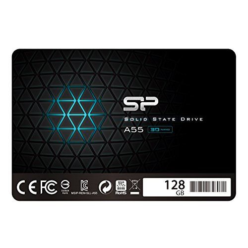 SP Silicon Power シリコンパワー SSD 128GB 3D NAND採用 SATA3 6Gb/s 2.5インチ 7mm 3年保証 A55シリーズ SP128GBSS3A55S25Y 4e76f781