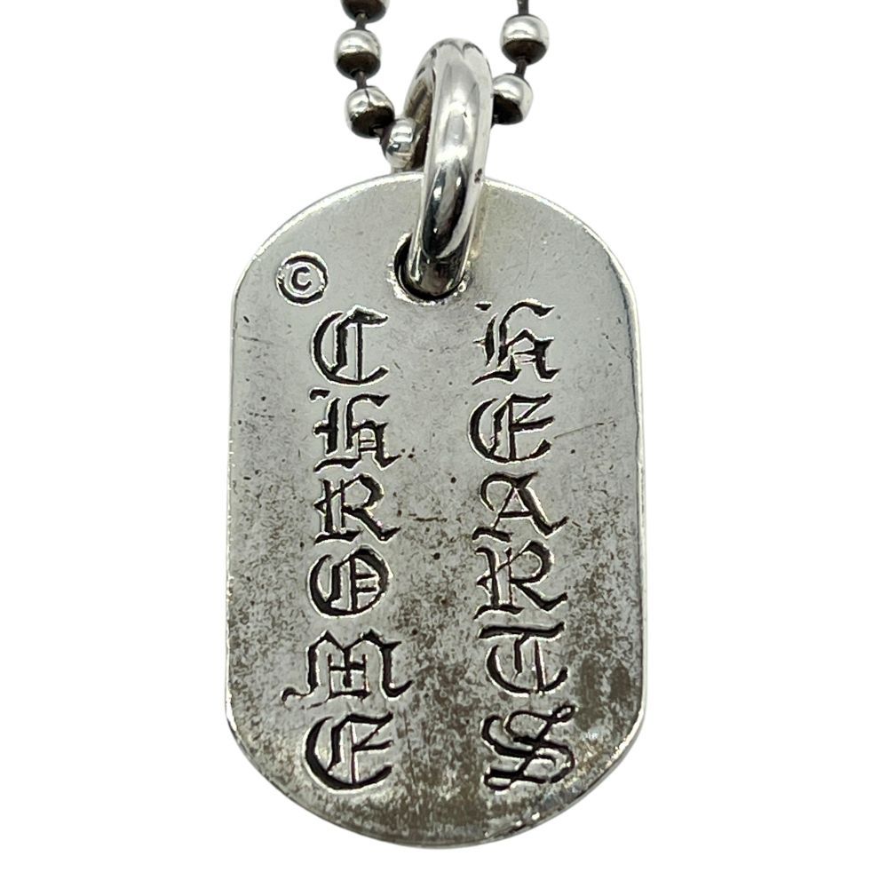 CHROME HEARTS クロムハーツ レイズドフローラルクロス ドッグタグ