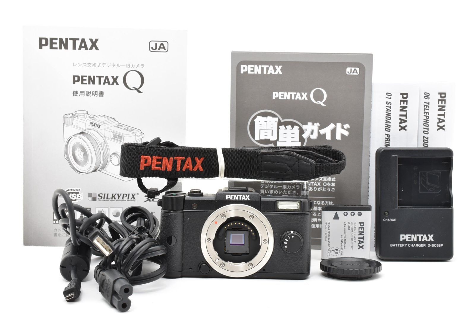【シャッター回数：2,494回】 ペンタックス PENTAX Q ブラック ボディ ミラーレス一眼 デジタルカメラ [実用美品] #2891738A