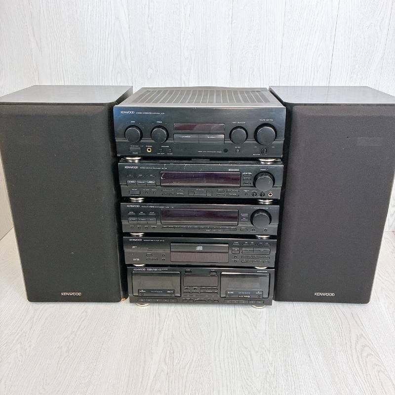 ジャンクKENWOOD ROXY G7 コンポセット A-76 / GE-760 他 現状品 通電