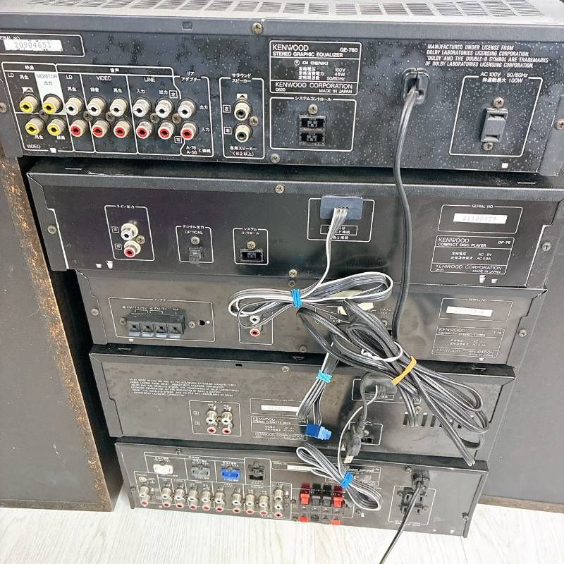 ジャンクKENWOOD ROXY G7 コンポセット A-76 / GE-760 他 現状品 通電