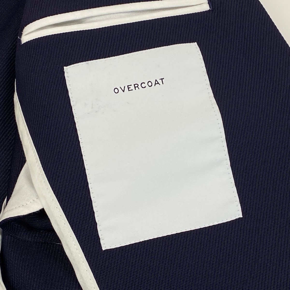 84e29【美品】 OVERCOAT オーバーコート 23ss Collerless Single 