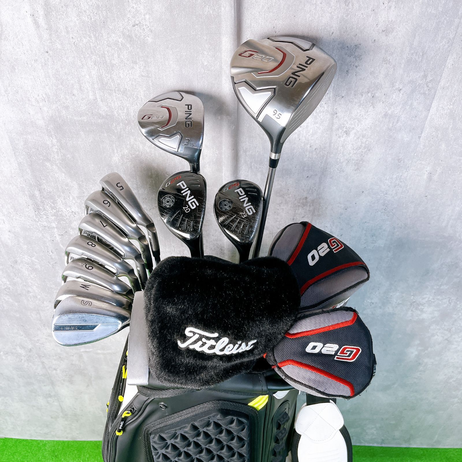 超豪華 ピン PING i20 G25 Karsten メンズゴルフクラブセット ピン G20 G25 Gシリーズ ゴルフクラブ メンズセット アイアンカバー