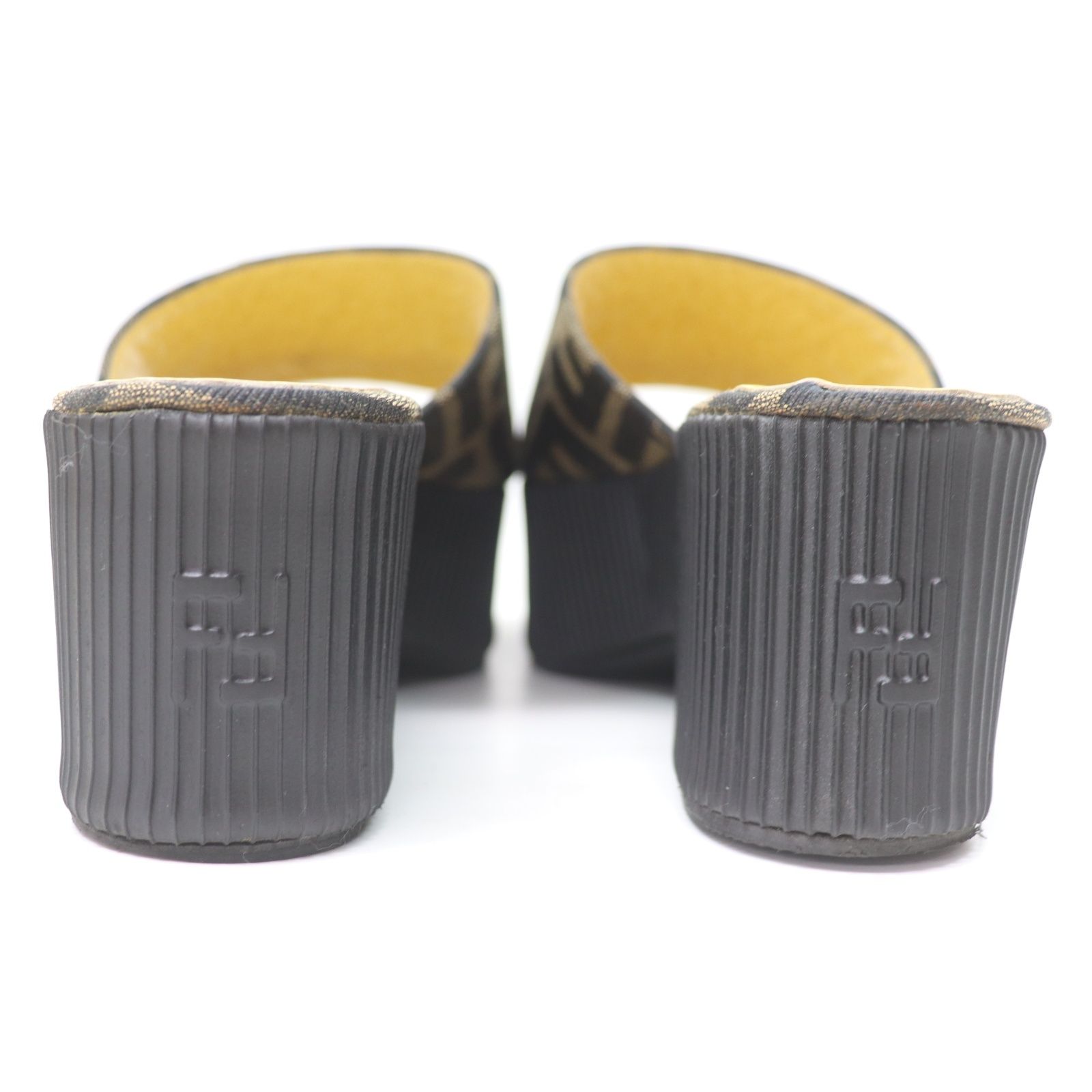 IT5J8FIG6WW6 FENDI フェンディ ズッカ 厚底 サンダル ミュール
