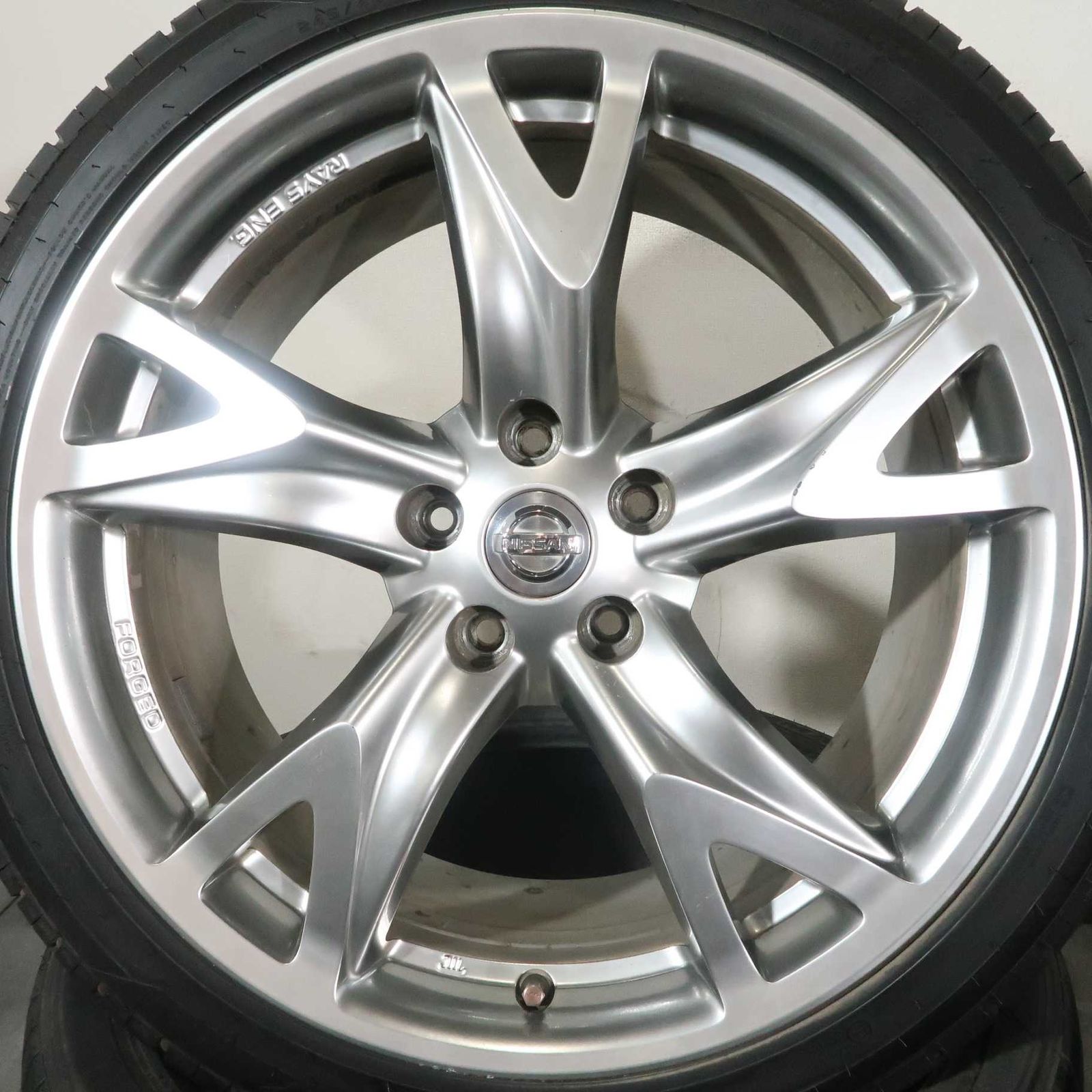 4本 日産 フェアレディZ Z34 純正 19インチ 9J +47 10J +30 5H PCD 