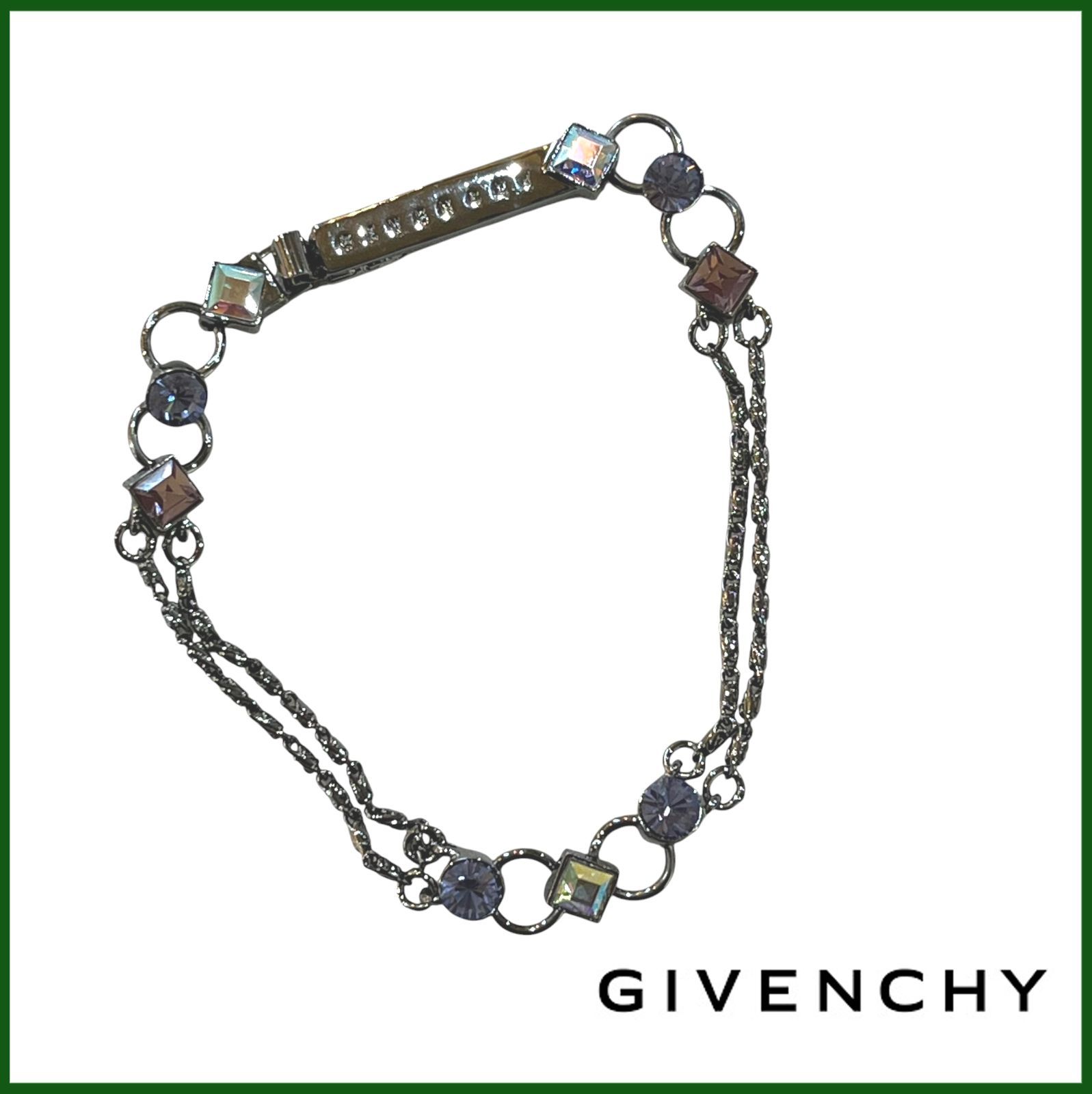 中古○GIVENCHY/ジバンシー○ブレスレット 色石 ストーン アクセサリー 