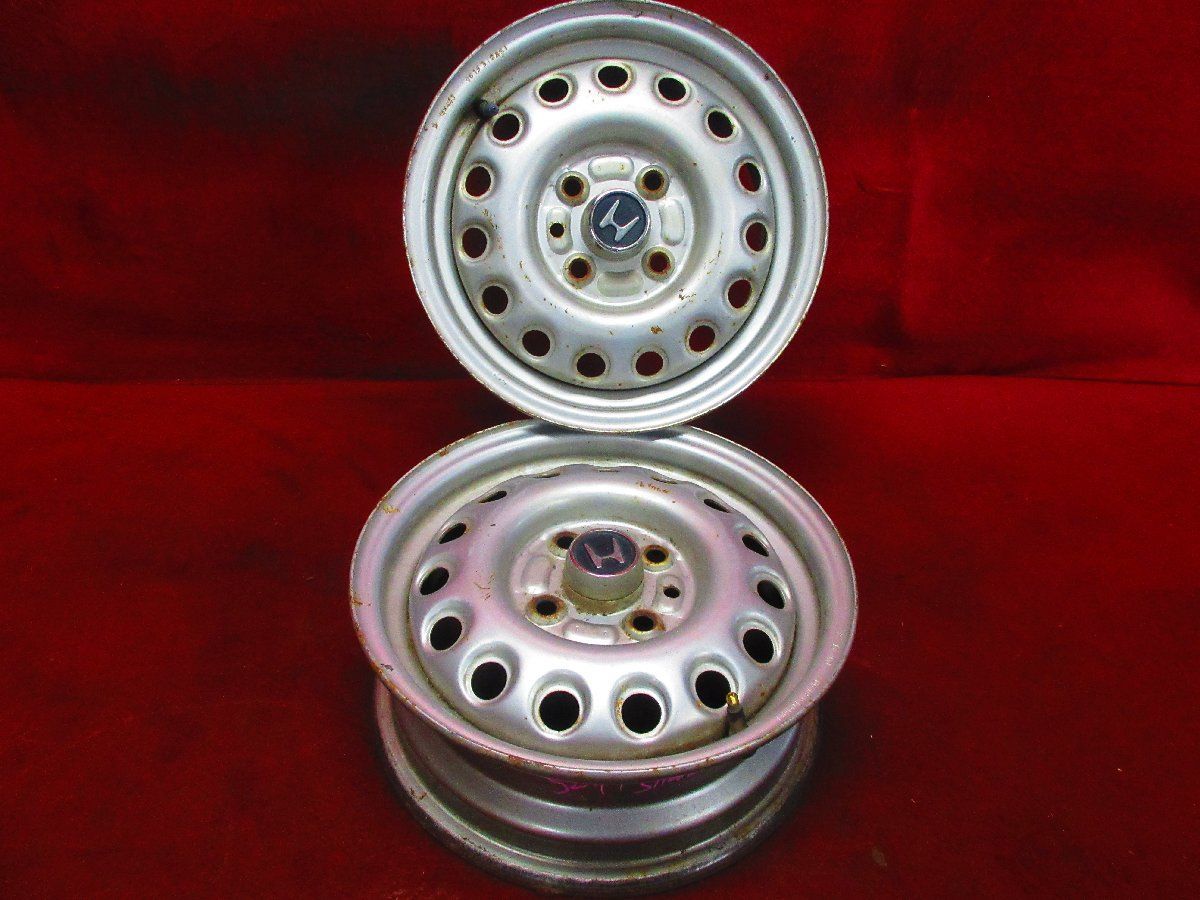 スチール ホイール 2本 ホンダ純正スチール ビート PP1 純正 13×4.5J 4