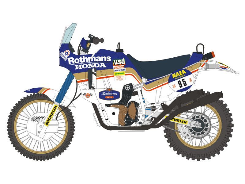 ブルースタッフ BS 12-046 1/12 ホンダ NXR 750 パリ・ダカール