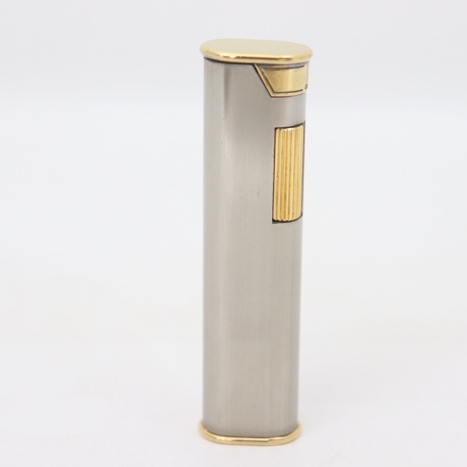 dunhill 　ダンヒル 　スリム ゴールド　 ガスライター　ローラー式 着火未確認　喫煙グッズ　喫煙具 　現状品　J1898 ダンヒル dunhill ガスライター 箱付き ドレスタイプ 1円スタート！