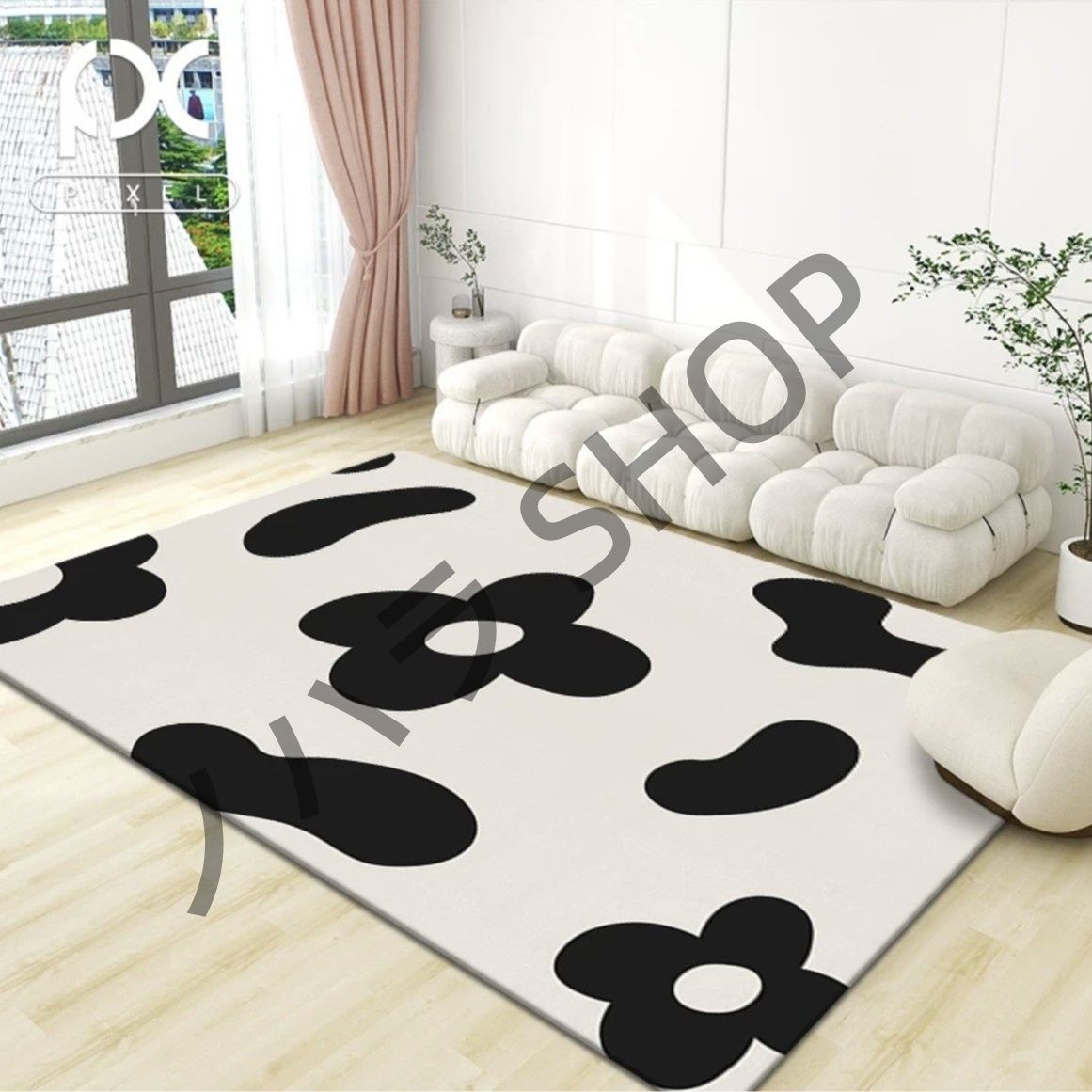 200*300cm/多機能使用/カーペット/滑り止め付き /ラグ マット /ベッドルーム リビングルーム 寝室の部屋 /マット/カーペット/ #E094