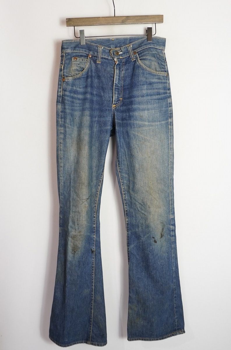 メンズ 希少 70s USA製 LEE リー ブーツ カット デニム パンツ フレア 
