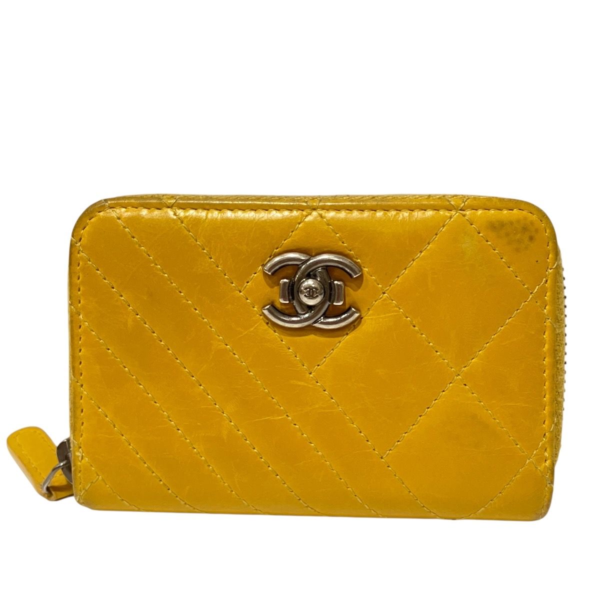 シャネル CHANEL マトラッセバイアスステッチ カードケース レザー ユニセックス