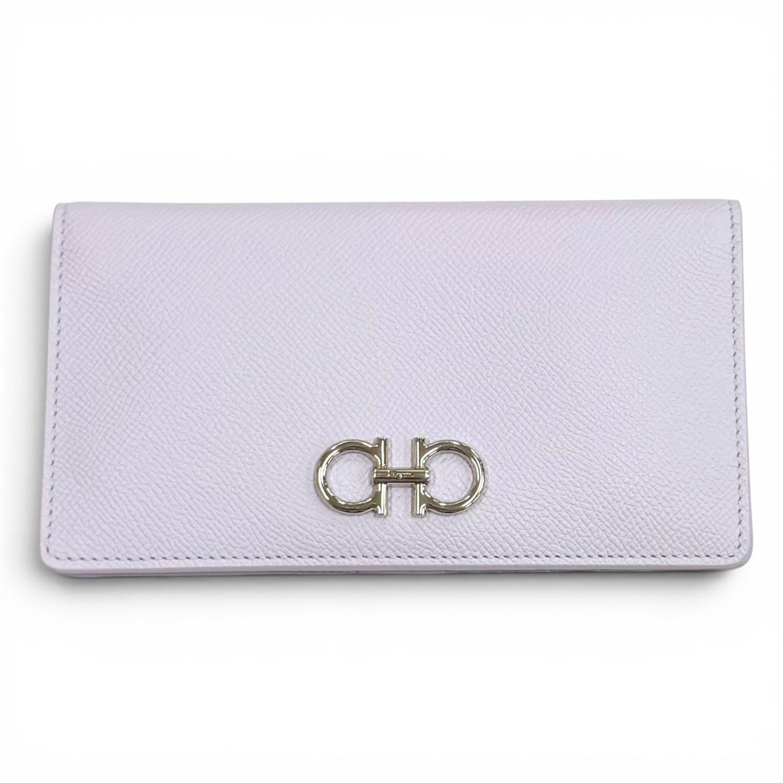未使用品☆FERRAGAMO フェラガモ 22D 779 ダブルガンチーニ レザー 