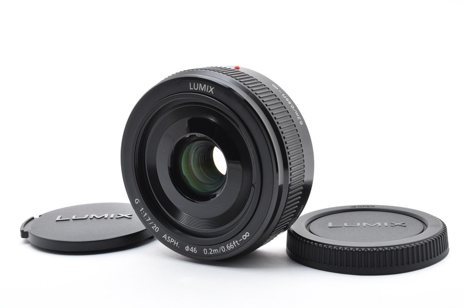 【返品保証】★美品★パナソニック Panasonic G 20mm F1.7 II ASPH. ブラック ★ L268#7952