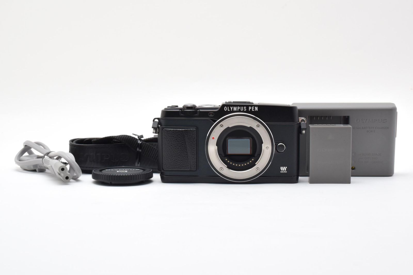 【返品保証】★極上品★オリンパス Olympus E-P5 ボディ ブラック 《ショット数:3,763回》★ L313#8024