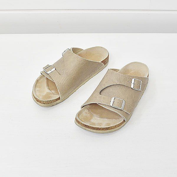 ビルケンシュトック チューリッヒ サンダル 24.0 グレージュ BIRKENSTOK｜24h0118