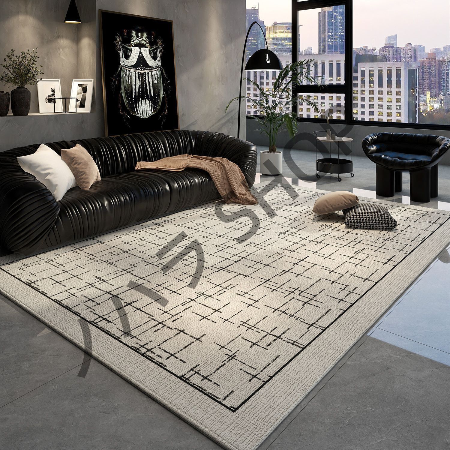 200*300cm/多機能使用/カーペット/滑り止め付き /ラグ マット /ベッドルーム リビングルーム 寝室の部屋 /マット/カーペット/ #E106