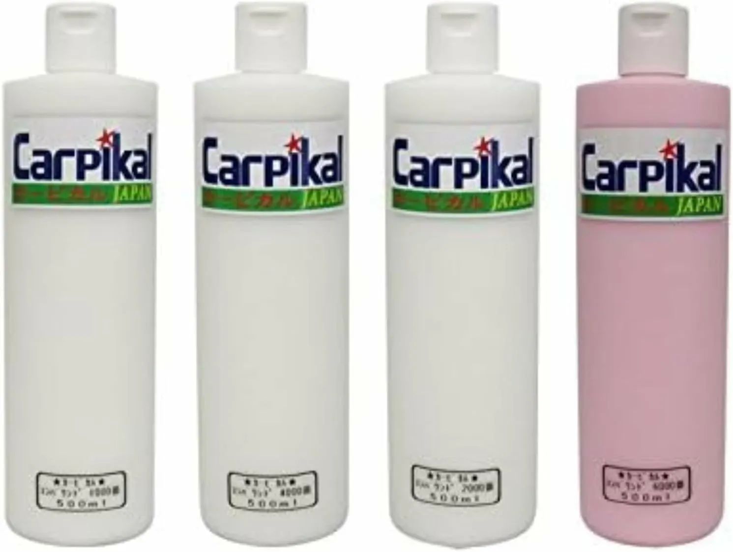 業務用 カーピカル コンパウンド4品セット （500ml）洗車傷 下地処理 小傷 ひっかき傷 線傷 コンパウンド コーティング カーケア用品 バフ目 電動ポリッシャー 塗装小傷 下地処理