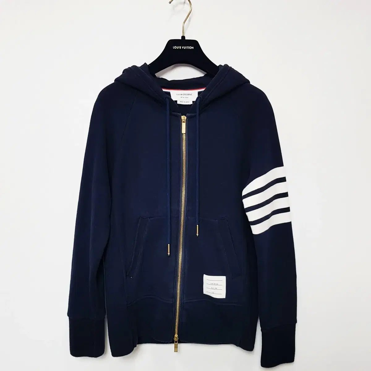 正規品) ブラウン ENGINEERED GARMENTS エンジニアードガーメンツ 斜めボーダー WHO フーディー ジップアップ ネイビ MJT022H サイズ 1