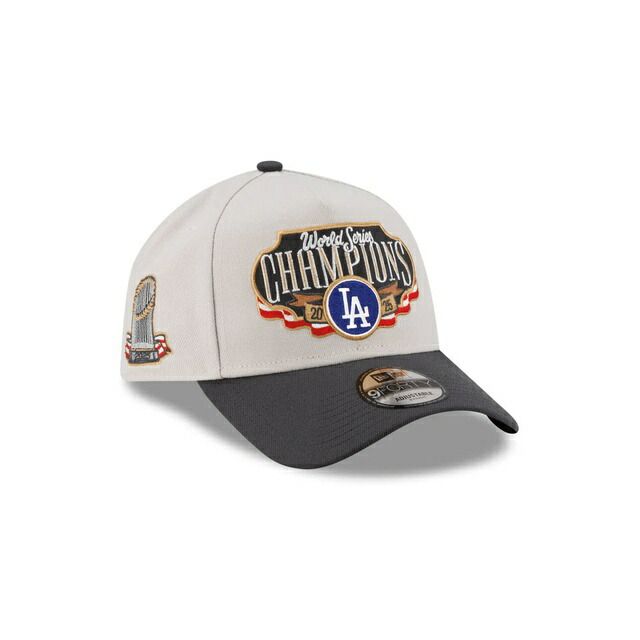 [即納]NEWERA ニューエラ 9FORTY A-Frame 2025 MLB World Series Champions Locker Room Cap ロサンゼルス・ドジャース メンズ 男性 レディース 女性 帽子 CAP キャップ ハット 小物 アク