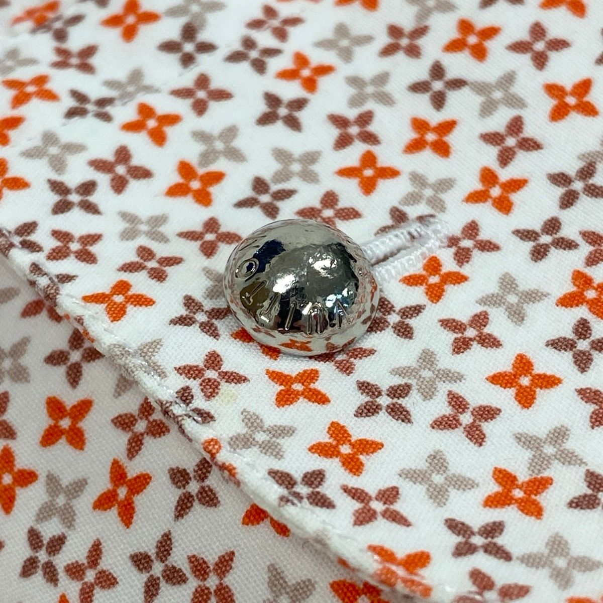 84e22 LOUIS VUITTON ルイヴィトン モノグラム 総柄シャツ ロング