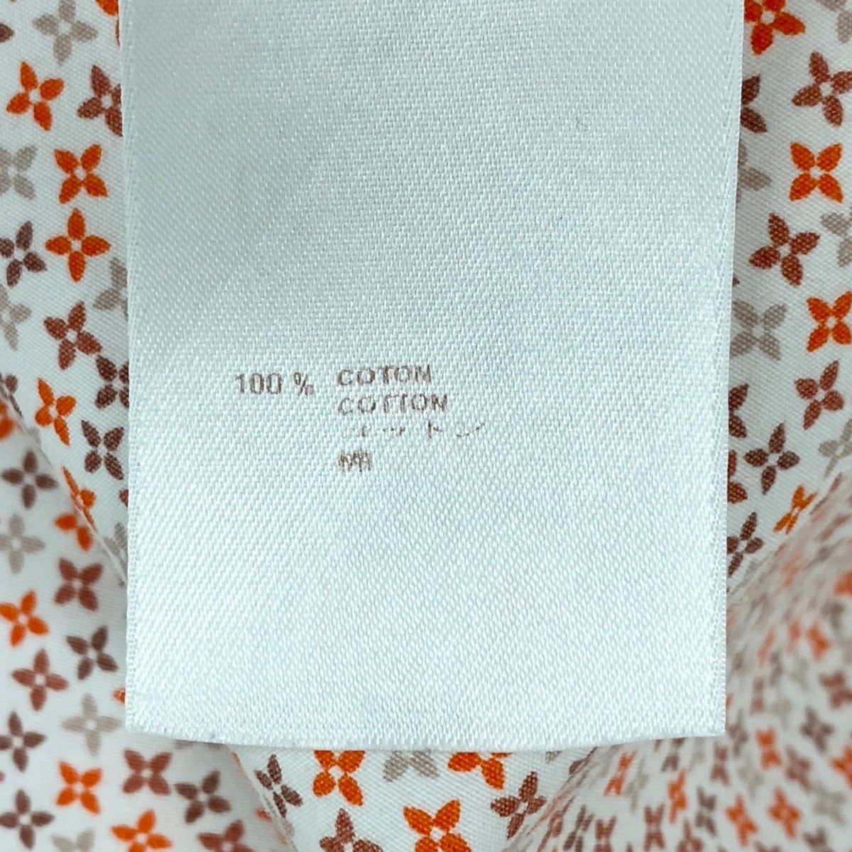 84e22 LOUIS VUITTON ルイヴィトン モノグラム 総柄シャツ ロング