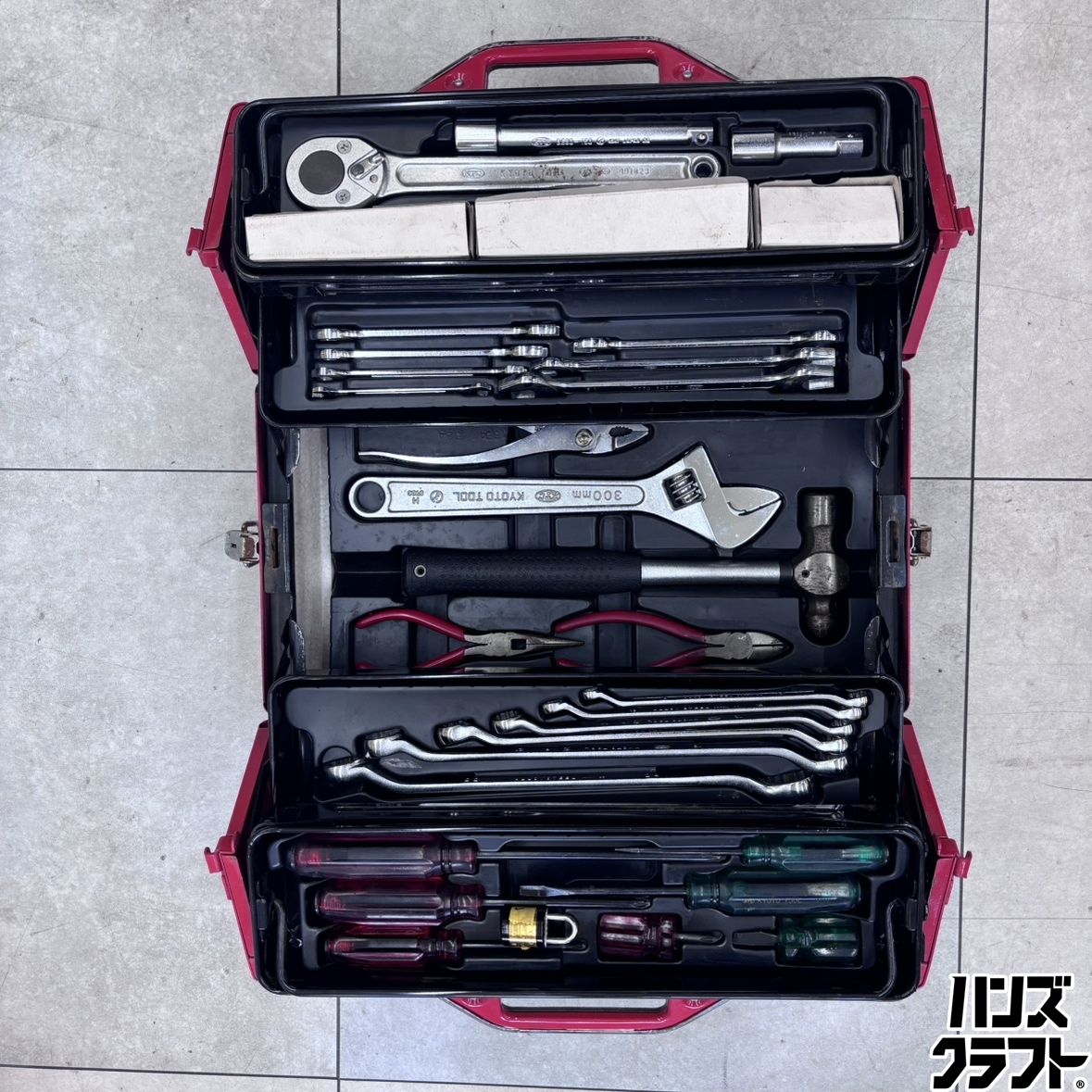 ◇【中古】KTC SK320 38点工具セット ハンドツールセット 専用メタルケース