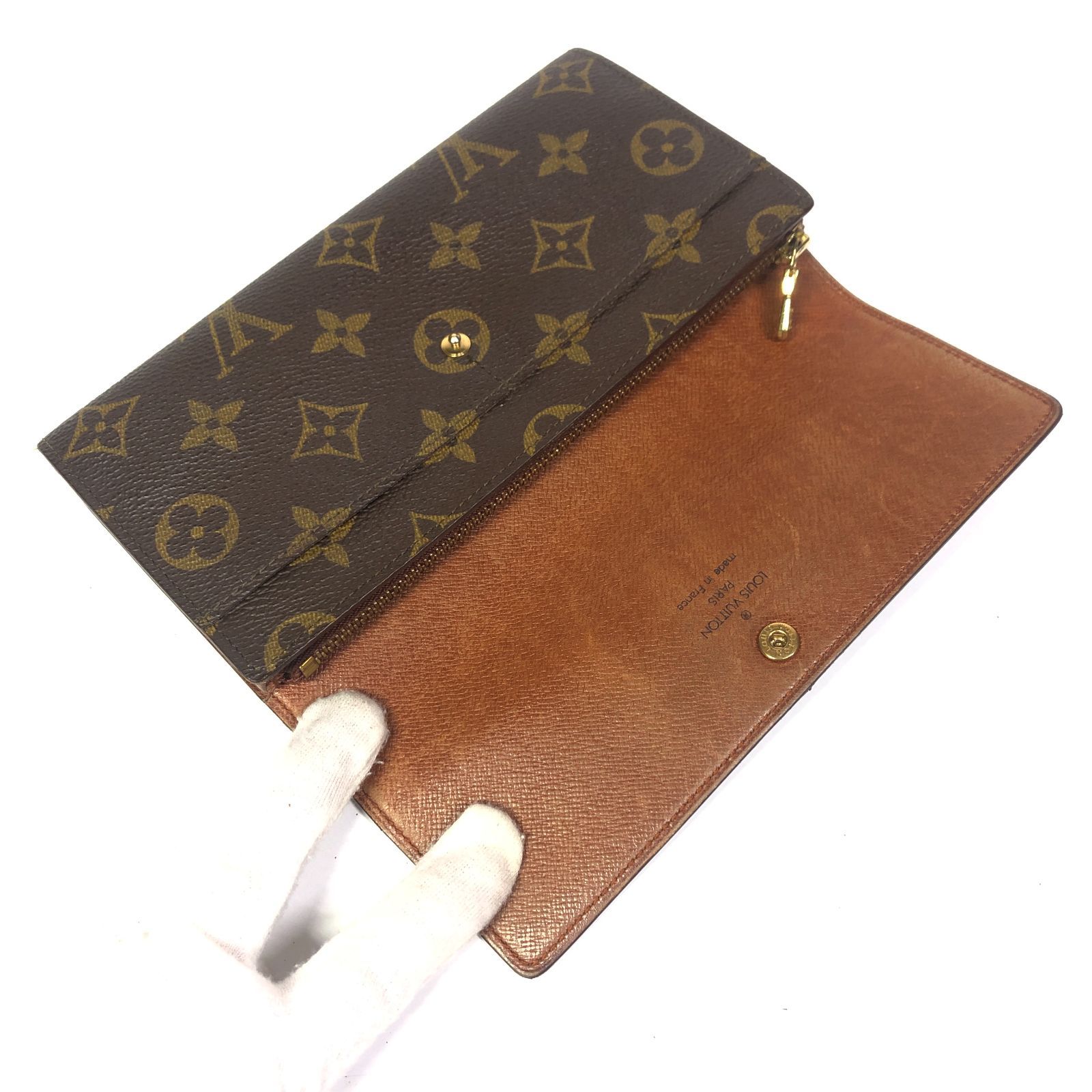 ルイヴィトン】本物 LOUIS VUITTON ポシェットポルトモネクレディ 