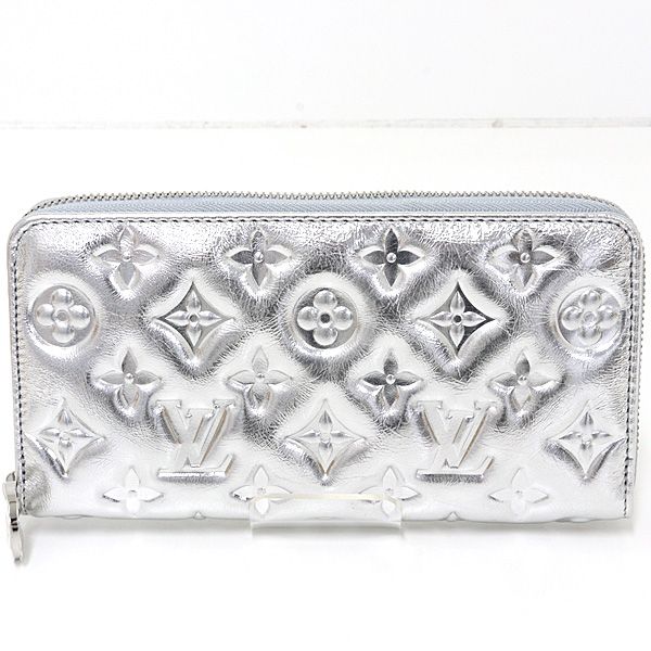 ルイヴィトン LV SKI クッサン ジッピー･ウォレット ラムレザー シルバー モノグラム M26771 日本限定 未使用品
