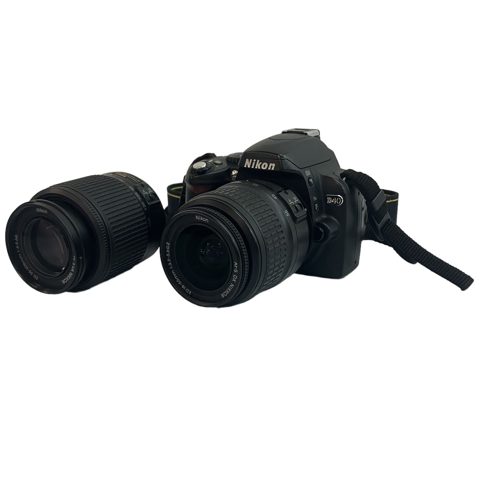Nikon ニコン D40 AF-S NIKKOR 18-55mm 55-200mm デジタル一眼 ダブルズームキット 中古 C11287041
