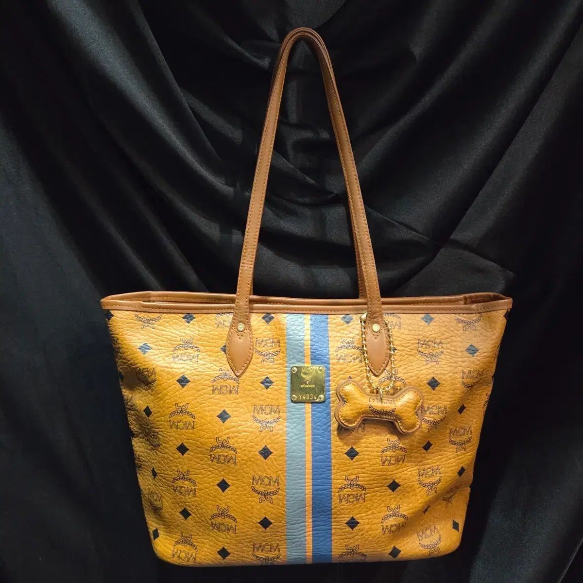 MCM コニャック ヴィセトス 骨 バッグ ショッパーバッグ ショルダーバッグ