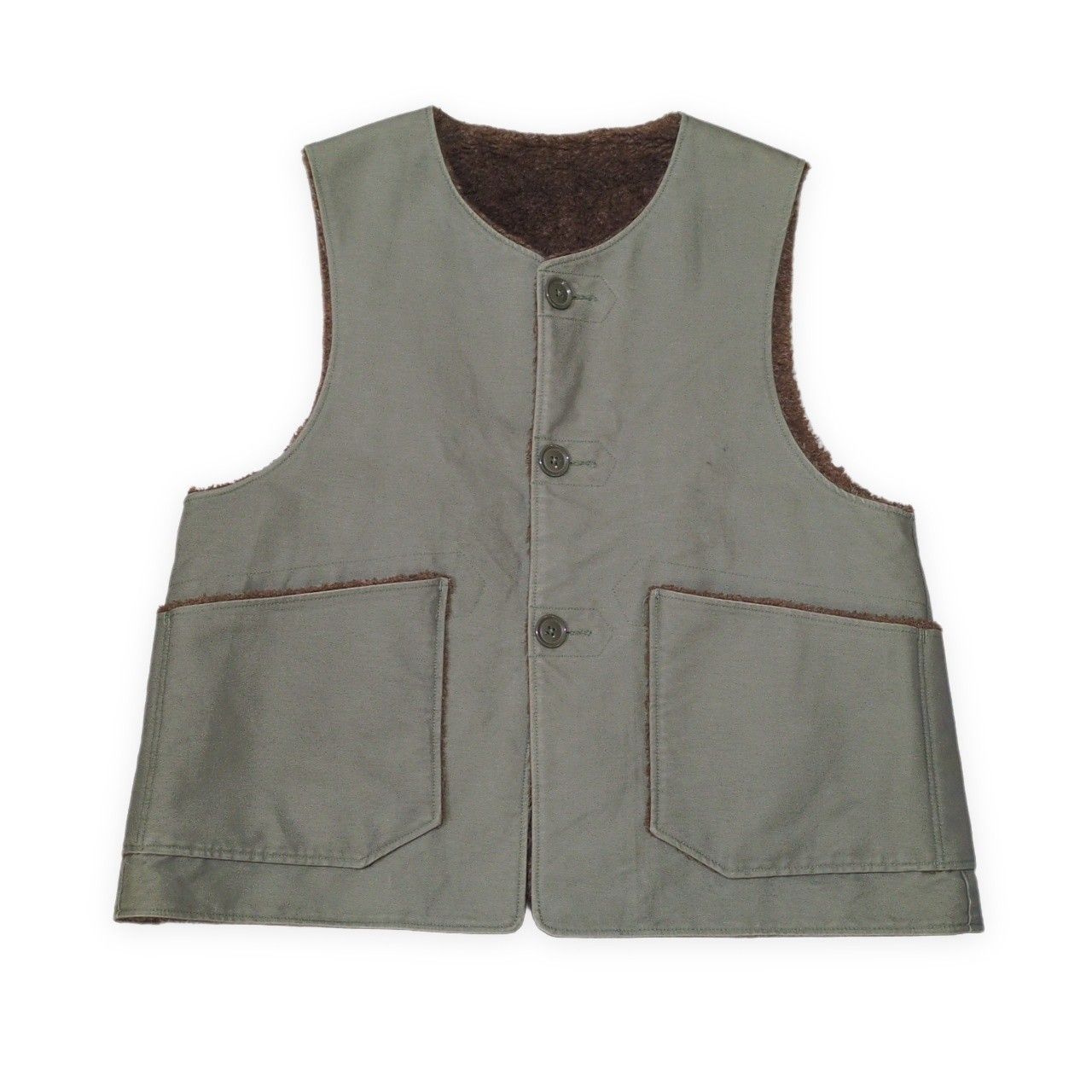 engineered garments ガーメンツ ベスト ボア Engineered Garments エンジニアードガーメンツ OVER VEST Twill