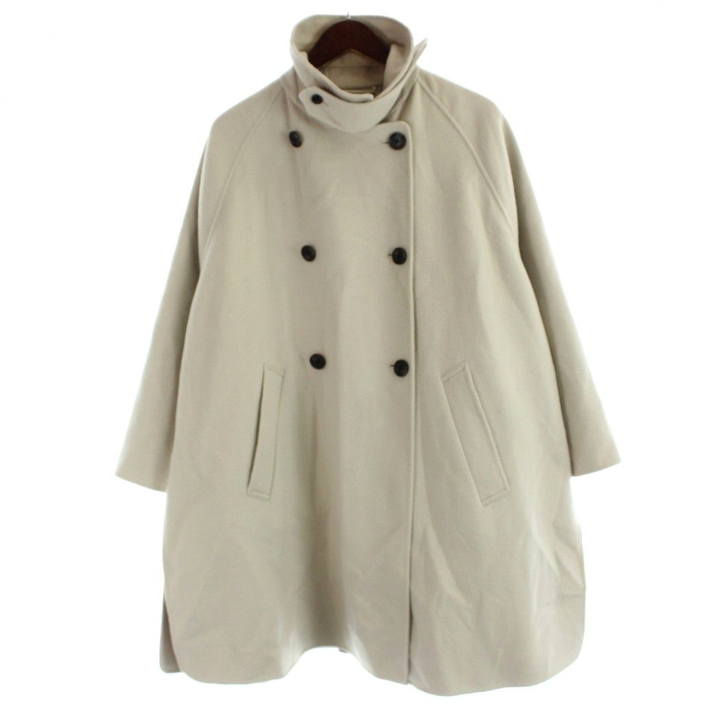 B&Y ユナイテッドアローズ BEAUTY&YOUTH ビューティー&ユース リバー ポンチョコート ロング ウール S ベージュ 1625-199-5069 /BM