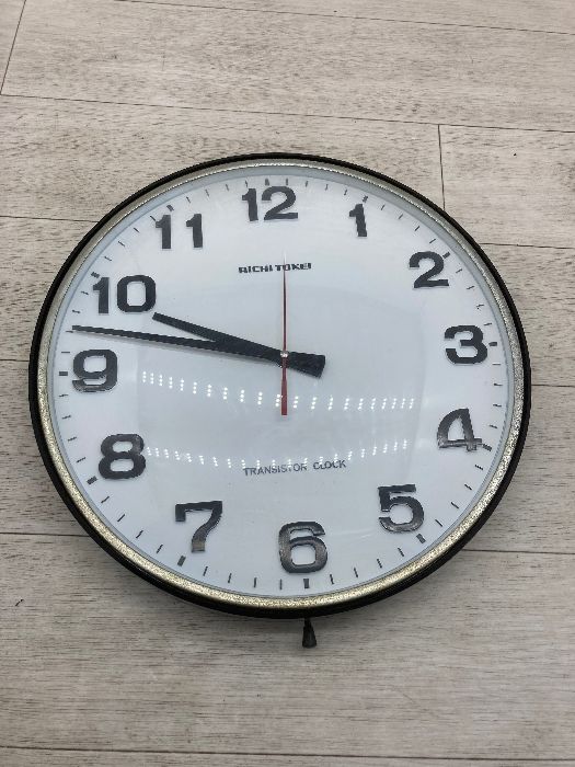 N8 アイチの高性能クロック 愛知時計 レトロ 壁掛け時計 直径約36