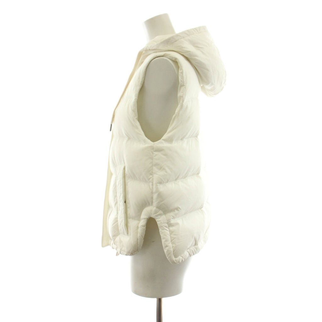 ブルネロクチネリ BRUNELLO CUCINELLI ダウンベスト フード ジップアップ ナイロン 388 白 ホワイト 222PDMJ001 /KU