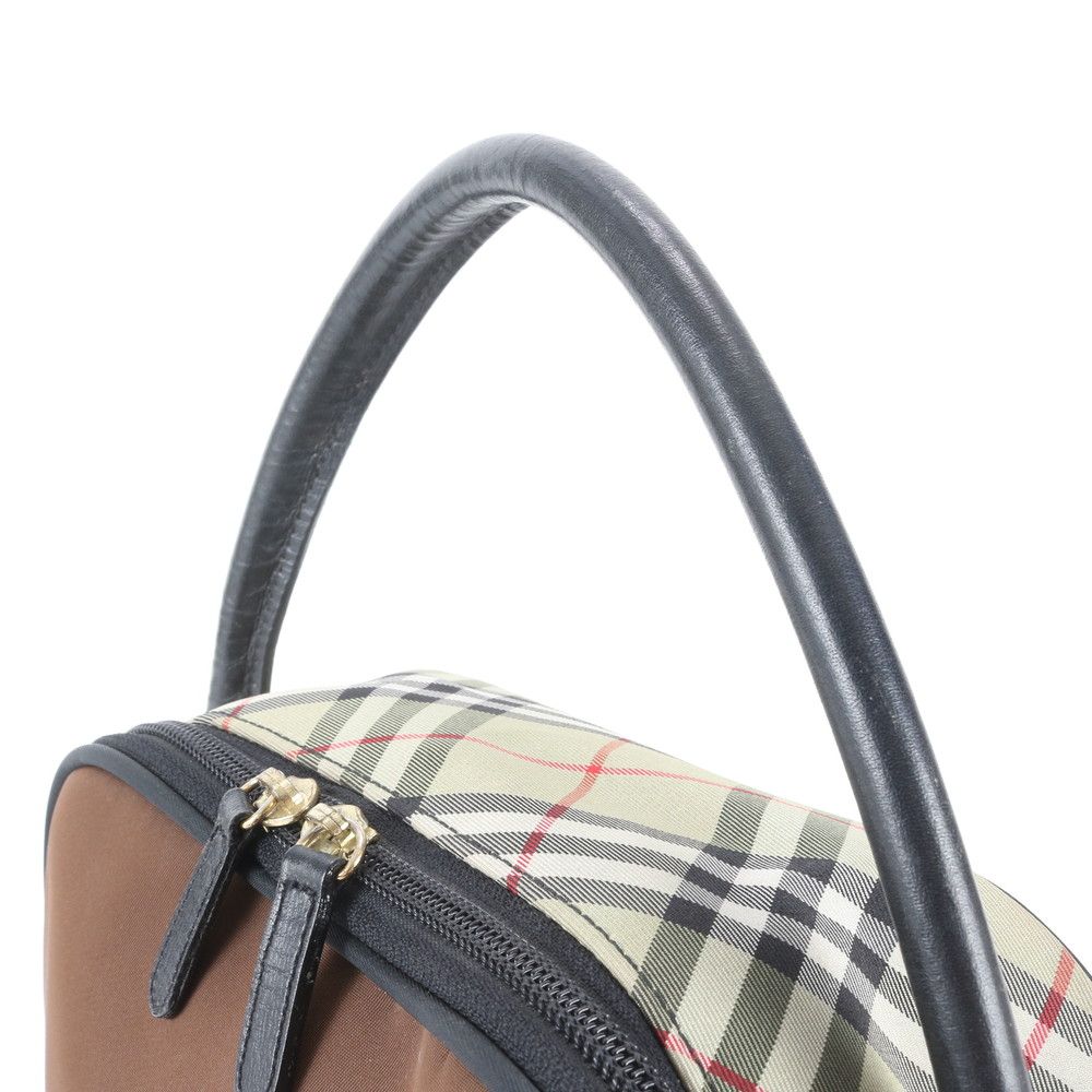 【極美品】バーバリー 2way ハンドバッグ A4 ノバチェック レディ 美品 バーバリー ノバ チェック レザー ナイロン ハンドバッグ トート