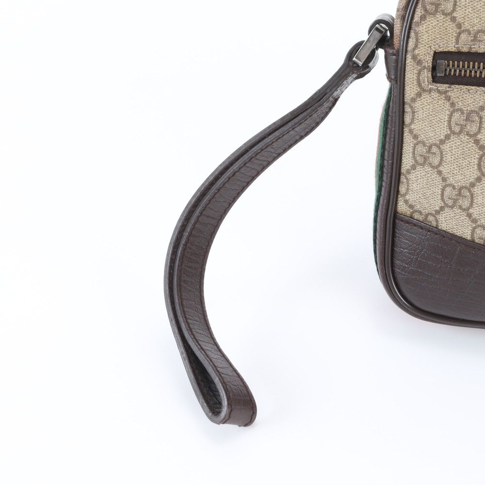 【極美品】GUCCI グッチ クラッチバッグ GGスプリーム シェリーライン 美品 グッチ GGスプリーム シェリー ライン 152599 レザー セカンド