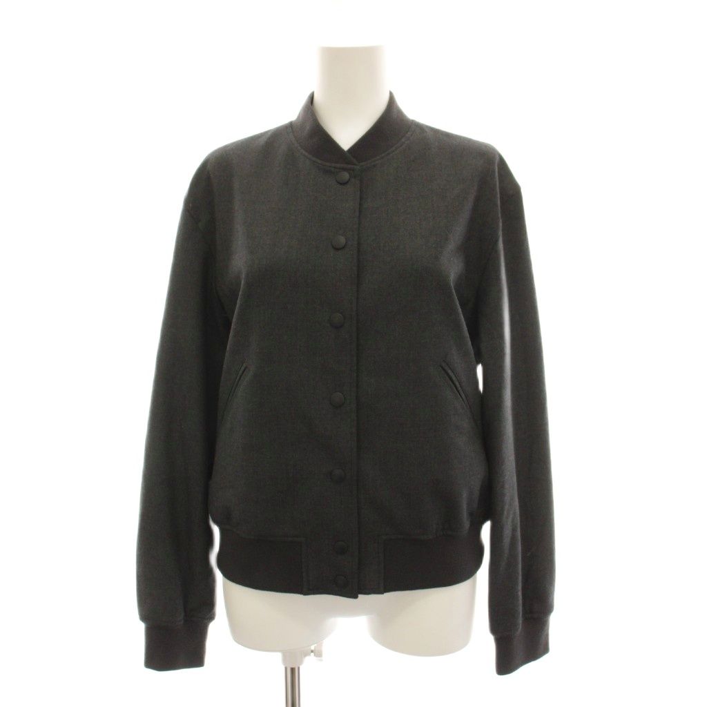 セオリー Theory 22AW Sleek Saxony Varsity JKT ジャケット ブルゾン アウター S グレー /YM