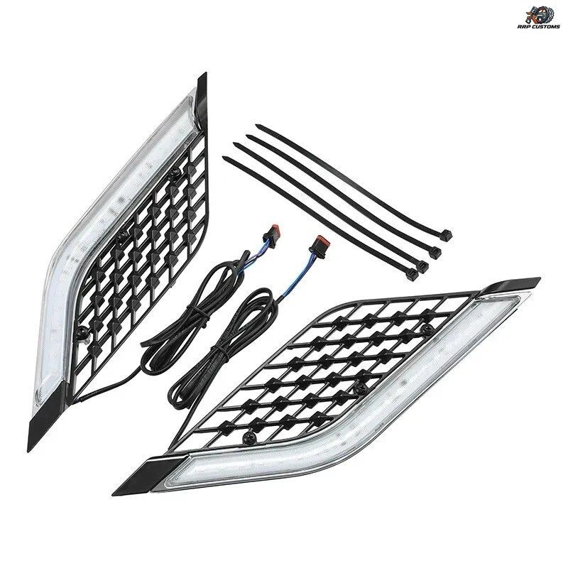オートバイ用LEDラジエーターグリルパネル装飾ライト ホンダ ゴールドウイング GL1800 DCT ツアー 2018-2024
