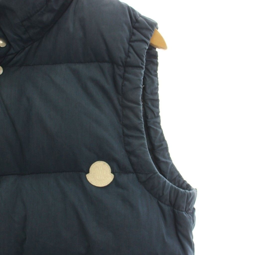 モンクレール MONCLER IDE GILET ダウンベスト ジップアップ 2 紺