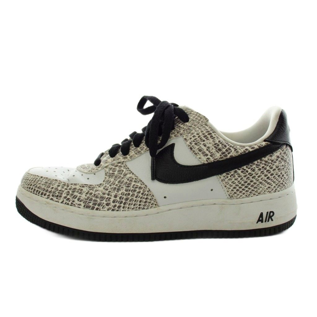 ナイキ NIKE エアフォース ロー ココア スネーク Air Force 1 Low Cocoa Snake スニーカー シューズ US8 26.0cm グレー 黒 ブラック 845053-104 /AN30