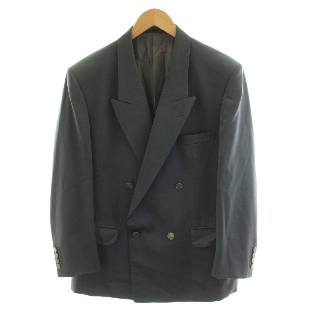 クリスチャンディオール Christian Dior MONSIEUR テーラードジャケット ダブル ウール 95-80-170 グレー /AN60