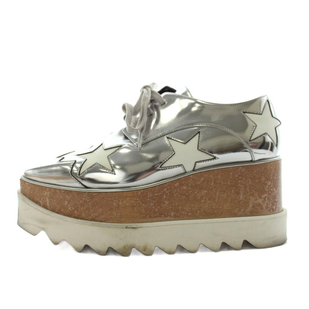 ステラマッカートニー STELLA McCARTNEY エリス スニーカー シューズ 厚底 星 スター 35 シルバー色 /AN27 14,839円