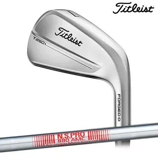 【新品】タイトリスト メンズ T250 アイアン 6本組(5-9、PW) NS PRO 880 AMC スチールシャフト アイアンセット ゴルフ クラブ
