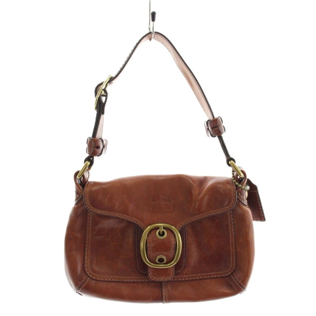 コーチ COACH ホーボー ハンドバッグ ワンショルダーバッグ レザー 茶 ブラウン 11427 /AN56